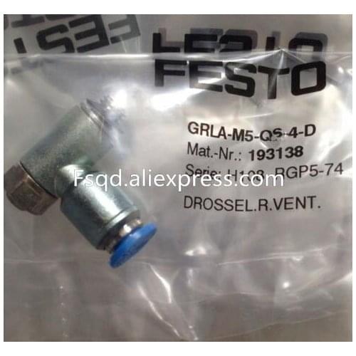 GRLA-M5-QS-4-D 193138 FESTO one-way throttle valve original authentic