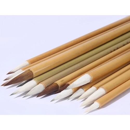 Chinese Brush Pen Woolen Mulitple Hair Brush Pen White Clouds Chinese Woolen Hair Calligraphy Brushes Tinta China Calligraphie