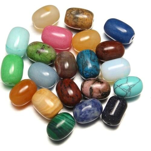 Natural Stone Beads Mixed Color Stone Loose Beads for Making DIY Jewelry Accessories