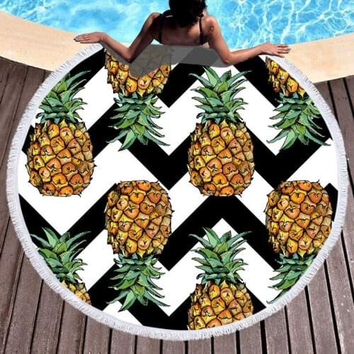Beach Towel Microfiber Round Beach Towel Round Blanket Printed Bath Towel Beach Towel