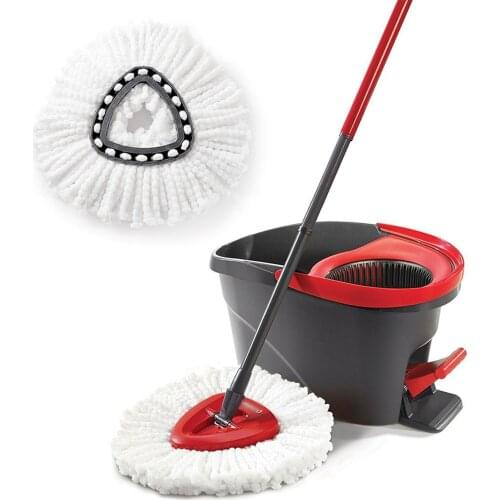 Vileda Mop Trigonometric Rotation Replace Heads Refill Microfibre Spin Mop 360 Rotating Floor Mop Head Custody