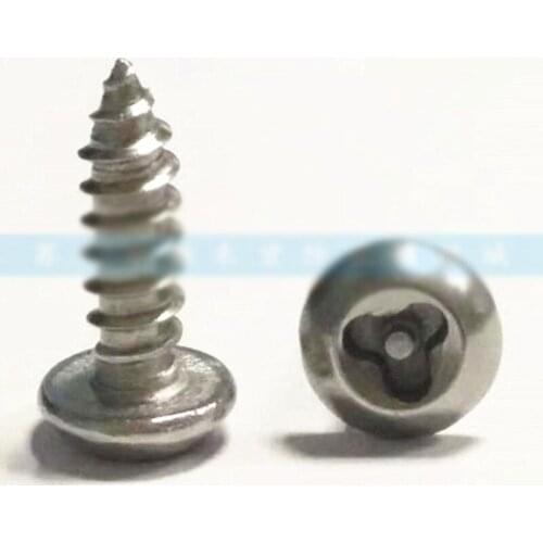 M4.8 Y-type Screw Pan head Triangle Bolts Anti-theft With needle Self-tapping Screws 10PCS