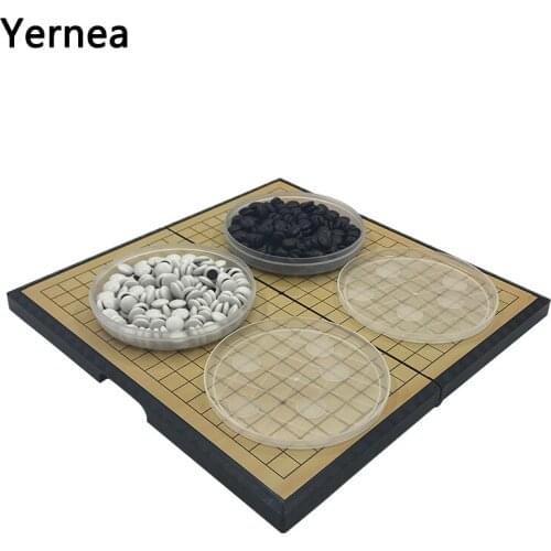 Yernea New Chess Children Teaching Puzzle Game Of Go For Go Board Of Weiqi Folding Magnetic Chess Board Backgammon Gift Go Game