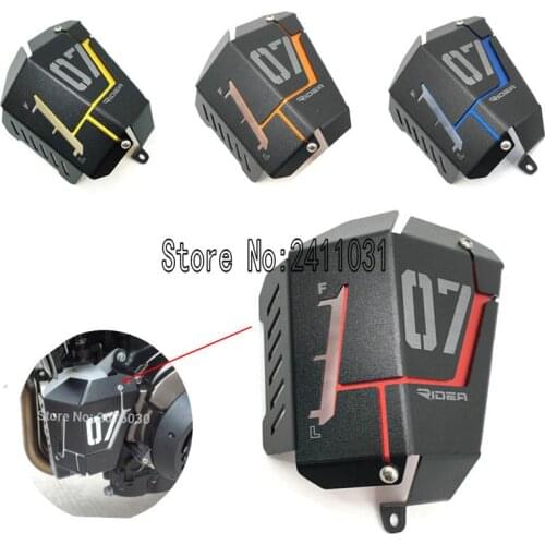 KEMiMOTO MT07 FZ07 Coolant Recovery Tank Shielding Cover For Yamaha MT-07 FZ-07 MT 07 FZ 07 2014 2015 2016 2017