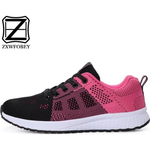 ZXWFOBEY Breathable Light Designer Sneakers Women Luxury 2019Flat Casual Woman Sneakers Women Vulcanize Shoes Casual Fashion
