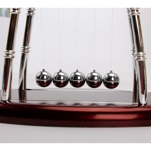 1 Piece Newtons Cradle Balance Steel Balls Physics Science Pendulum Ornaments Balance Ball Physics Science Pendulum