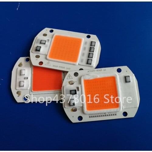 20W 30W 50W full spectrum 380-840nm LED Floodlight COB Chip 110V 220V Input Integrated Smart IC Driver