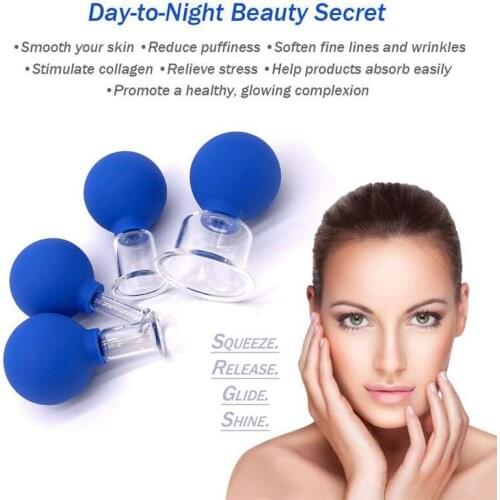 2021 Vacuum Cupping Cups Set Rubber Vacuum Cupping Glasses Massager Anti Cellulite Chineses Cupping Therapy Tool Health Care