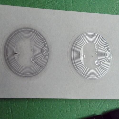 25mm Round transparent clear ntag216 nfc tag inlay compatible with all nfc phone -15pcs