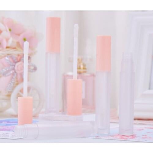 3ml Empty Lip Gloss Bottle Plastics Containers Pink Frosted Lipstick Tube Eyeliner Lash Lipbalm Split Bottles Accessory