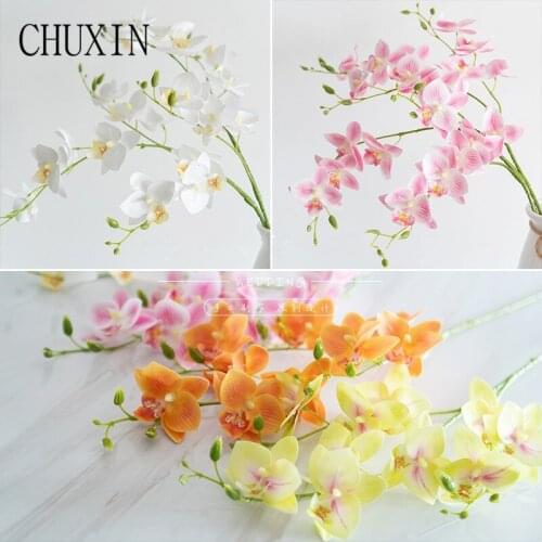 3 Branch Bouquet Butterfly Orchid Artificila Flower Home Decor Wedding Decoration For Wedding Banquet Gift 2020 New Decoration