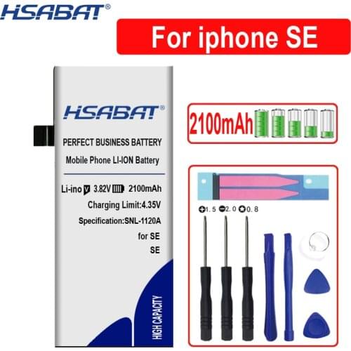 2100mAh Battery for iphone SE for iphoneSE free tools+Sticker free shipping