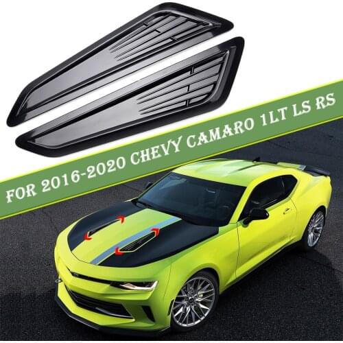Car Air Intake Decorative Panel Cover Hood Decoration Carbon Stickers For Chevy Camaro 1LT/ LS/RS 2016 2017 2018 Accessories