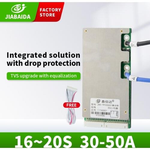 JBD 48V bms 72V 60V Lifepo4 Li-Ion 17S 20S Protection Board With NTC For Lithium Battery Back