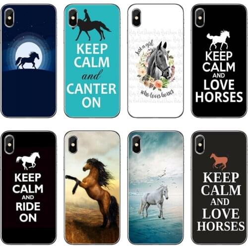 Keep Calm And Love Horses phone case cover For Samsung Galaxy A71 A70 A60 A51 A50 A41 A40 A31 A30 A20E A21S A12 A10 A7 A5 A3
