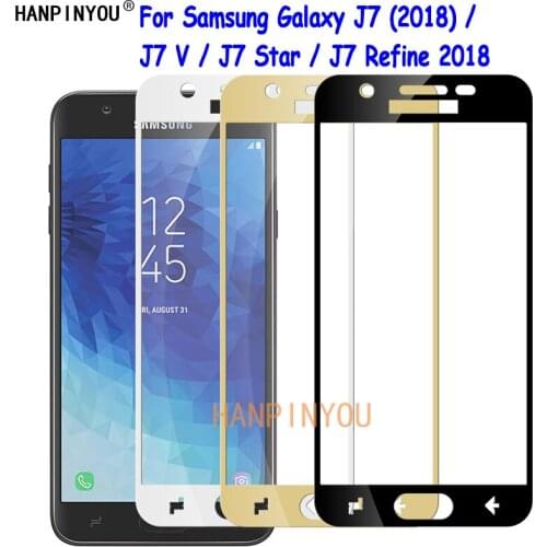 For Samsung Galaxy J7 V 2018 / Refine / Star / Aero 5.5" Full Cover Front Tempered Glass Screen Protector Explosion-proof Film