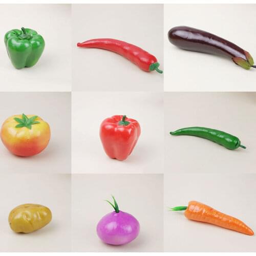 New Simulation Foam Fake Vegetable Creative Decoration DIY Plastic Artificial Fruit For Home Decor Accessories Photography Props