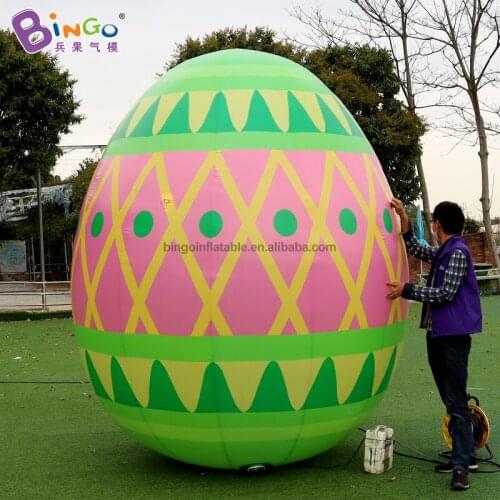 Exquisite 2.4x3 Meters Inflatable Egg For Easter Decoration / Standing Type Easter Egg Balloon For Sale - BG-M0224