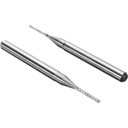 10Pcs Carbide End Mill HSS 4 Flutes 1*3.1*8mm Diameter Milling Cutter Straight Shank Router Bit Set CNC Tools