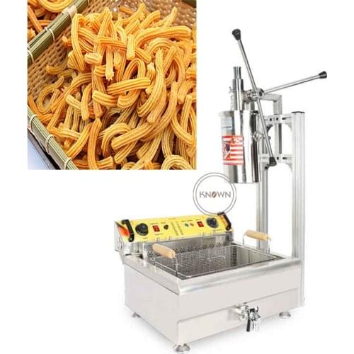Kitchen Equipment Churro Filler Deep Fried Dough 5L Sticks Spanish Churros Maker Machine with Mould