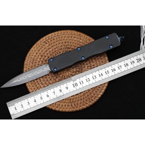 MIKER version of Damascus steel knife tool EDC tool aluminum alloy handle is a good helper for hiking, camping and fishing