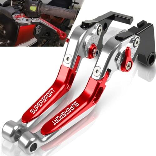 Motorcycle Accessories handbrake Folding Extendable CNC Moto Adjustable Clutch Brake Levers For DUCATI SUPER SPORT 2017 2018