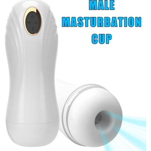 Male Masturbation Cup Penis Sucking Stimulator With Earphone Sex Toys For Men 10+6+1 Modes Vibrator Vagina Real Pussy Erotic