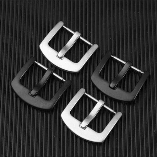 Wholesale New 50PCS/lot Stainless Steel Watch buckle Watch Clasp 16mm 18mm 20mm 22mm 24mm for watch bands watch straps-20063001