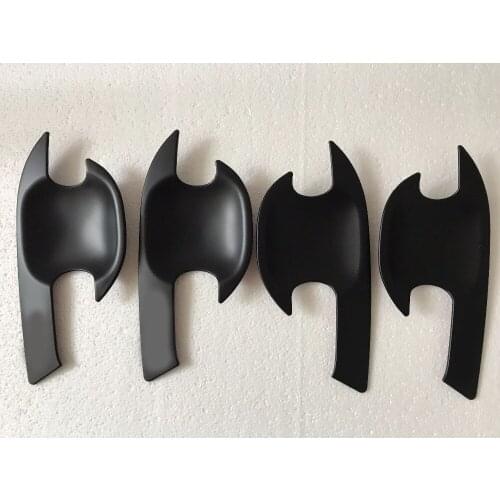 Suitable for rangers 2017 new pickup accessories ABS black door handle inserts for ford RANGER 2015 2016 car styling rangers