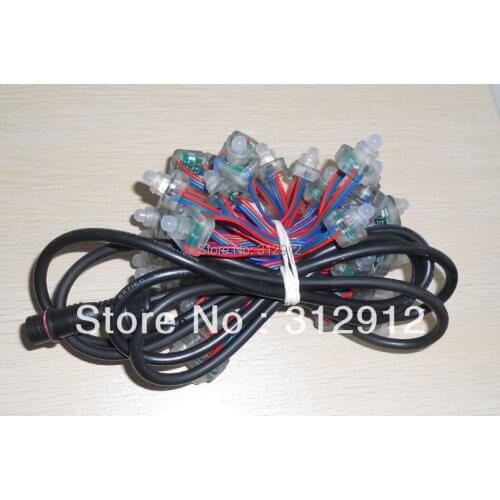 15mm*15mm 12V WS2811 RGB full LED pixel module;50pcs,with a 2m long male 4core waterproof cable(Sandevicess controller use)