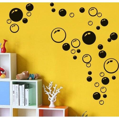 POOMOO Wall Decals,Bubbles Wall Stickers Vinyl Mural Decal Car Bathroom Kid Art Decor Shower Room 20X45CM
