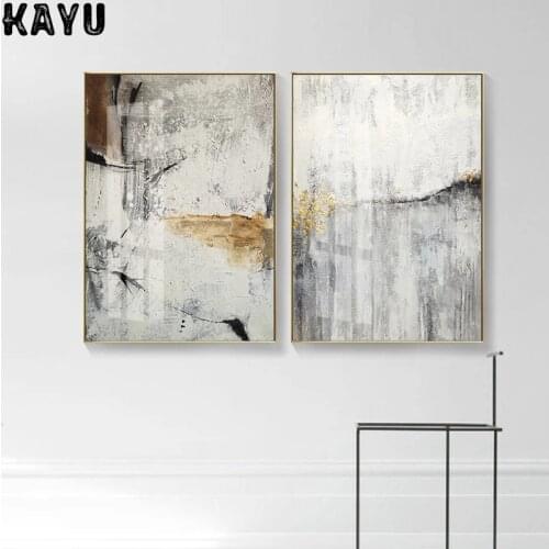 Canvas Posters and Prints Gray Marble Prints Abstract Gold Line Nordic Wall Art Agate Painting Pictures For Living Room Decor