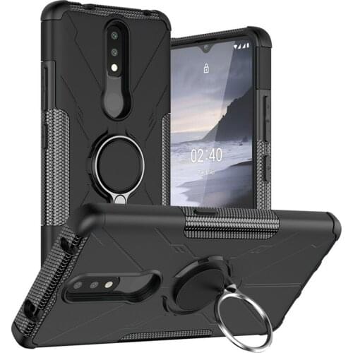 Shockproof Cover For Nokia 2.4 Case For Nokia 2.4 Cover Armor PC Soft Silicone TPU Protective Phone Bumper For Nokia 2.4 3.4 5.4