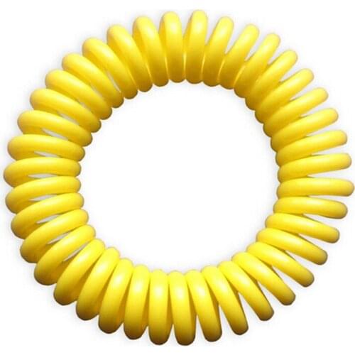 1000pcs Stretchable Elastic Coil Spiral Hand Wrist Band Telephone Ring Chain Anti-mosquito Bracelet Strong Repellent ZA0991