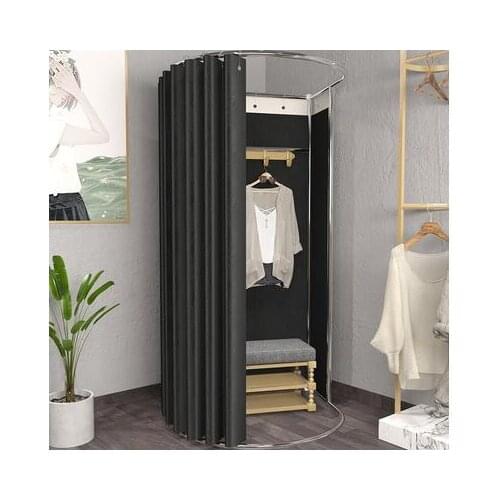 Fitting room removable floor changing room portable simple detachable clothing store display shelf curtain