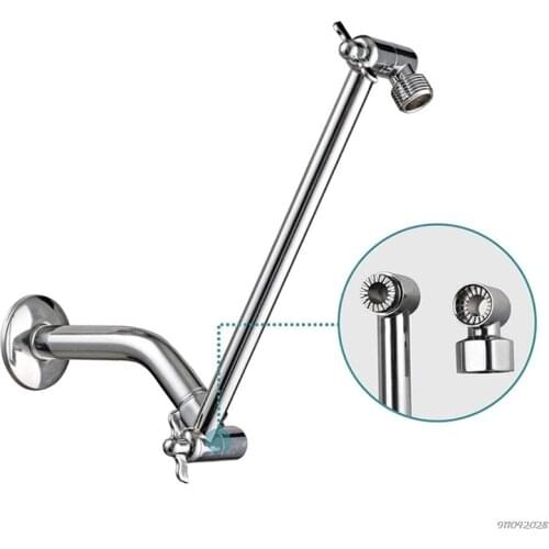 11 Inch Adjustable Shower Arm Universal Connection Solid Brass Shower Adjustable Angle Anti-leak Shower Extension Arm Wholesales