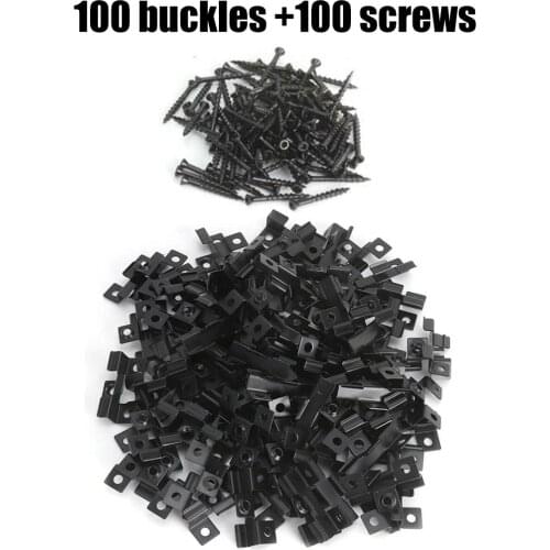 100pcs Anticorrosive Fixing Stainless Steel Fasteners Metal Clipsasteners T Clip Fixing Fixings Clips Hardware Parts