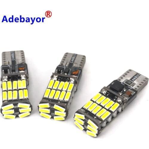 1000pcs T10 w5w canbus 4014 26 SMD car interior light 194 501 led Instrument Lights bulb lamp dome light no error 12V 6000K