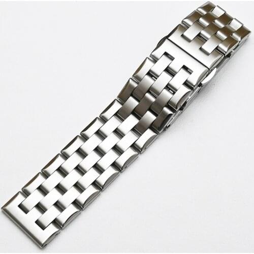 18mm 20mm 22mm Stainless Steel Watch Band Strap Butterfly Buckle Diving Men Sport Replacement Watchband Bracelet Wrist Belt