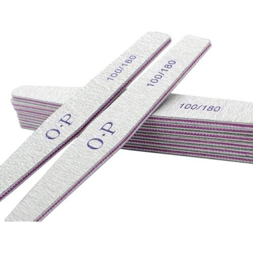 5PCS/Lot Sanding Buffer Block Double-side Sandpaper For Nail Gel Polish Nail Extension Forms Top Molds Manicure Nail File