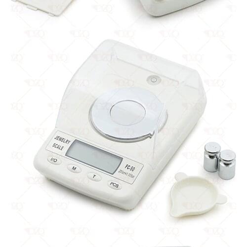 AJY FC-50 Electronic Digital Weighing Balance Diamond Jewelry Scale 250ct/0.005ct for Gold weight