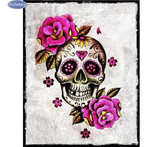 5D Diy Diamond Painting peony,rose,skull,Stitch Cross,full Diamond Embroidery Rhinestones 5d Diamond Mosaic Stickers Home decor
