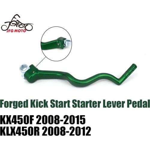 Aluminum Forged Kick Start Lever Pedal For KAWASAKI KX450F KX 450F 2008-2015 KLX450R KLX 450R 2008 2009 2010-2012 Motorcycle