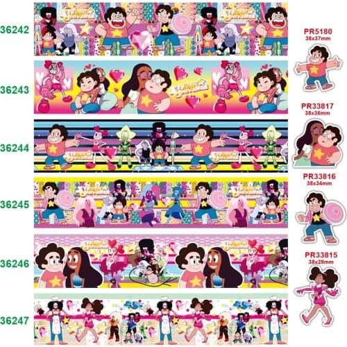 Free shipping 2020 new arrival 50yards cartoon printed grosgrain ribbons36242