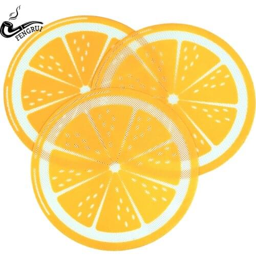 2pcs Coloful Lemon shape Silicone Oven Mat High Temperature Resistant Round Silicone Microwave Baking Mat Baking Tools Mat