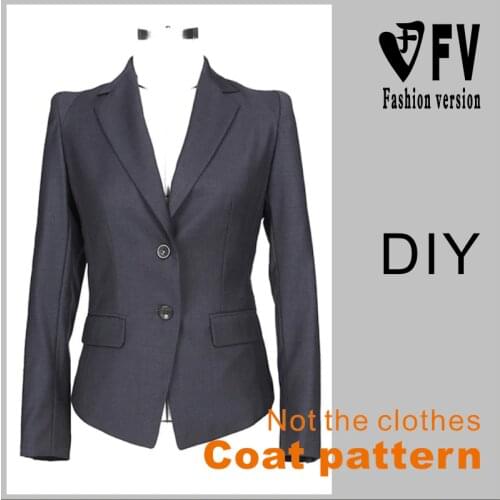 Garment cutting drawings Womens suit jacket finished pattern 1:1 physical pattern BWT-14