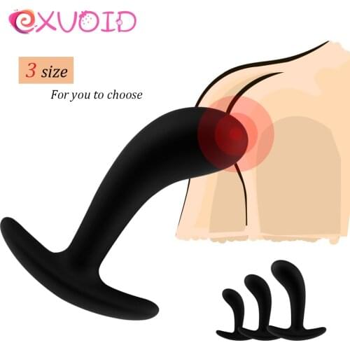 EXVOID Silicone Butt Plug Dildo Anal Beads Jelly G-spot Prostate Massager Anal Plugs Sex Toys for Women Men Gay Adult Products
