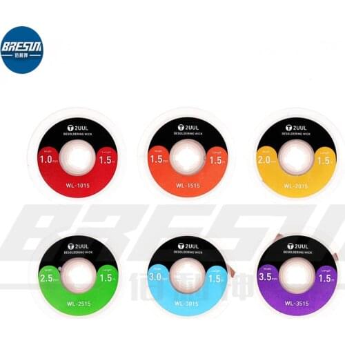 2UUL Desoldering Wick Disc Type GOOT High Quality2015 1515 3015 3515 2.0 1.5 3.0 2.5 3.5MM Desoldering Wick with Braided Copper