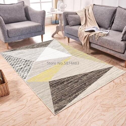 Geometric Modern Soft Persian Carpet For Livingroom Non-slip Antifouling Carpet For Bedroom Parlor Factory Direct Supply