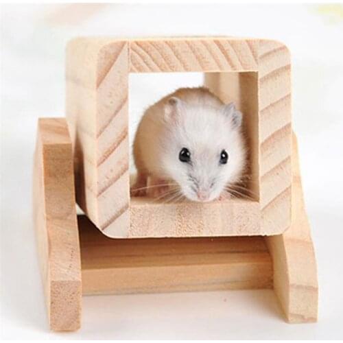 Hamster Seesaw Toy Wooden Small Animals Exercise Toy Chinchillas Climbing Toy Guinea Pig Gerbils Play Toy Hamster Accessories